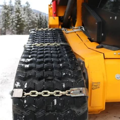 rubber chain for mini skid steer|skid steer chains for sale.